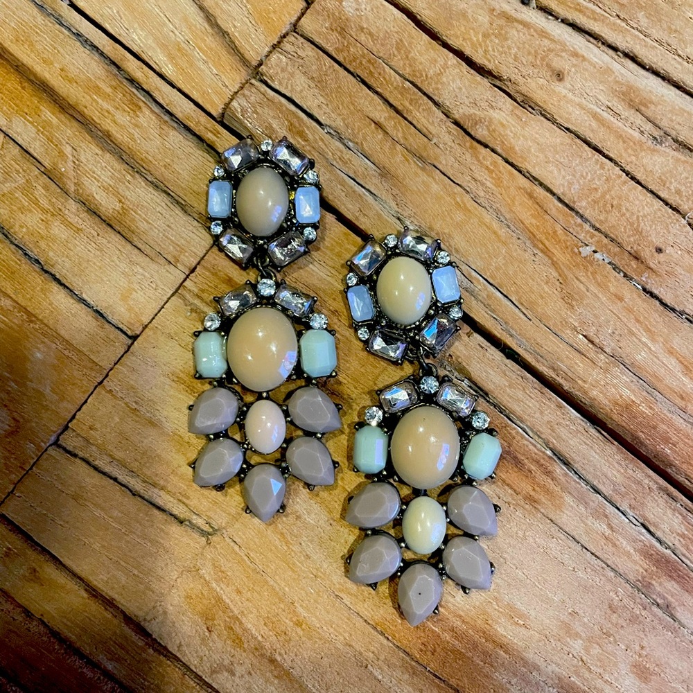 H&M Purple Statement Earrings